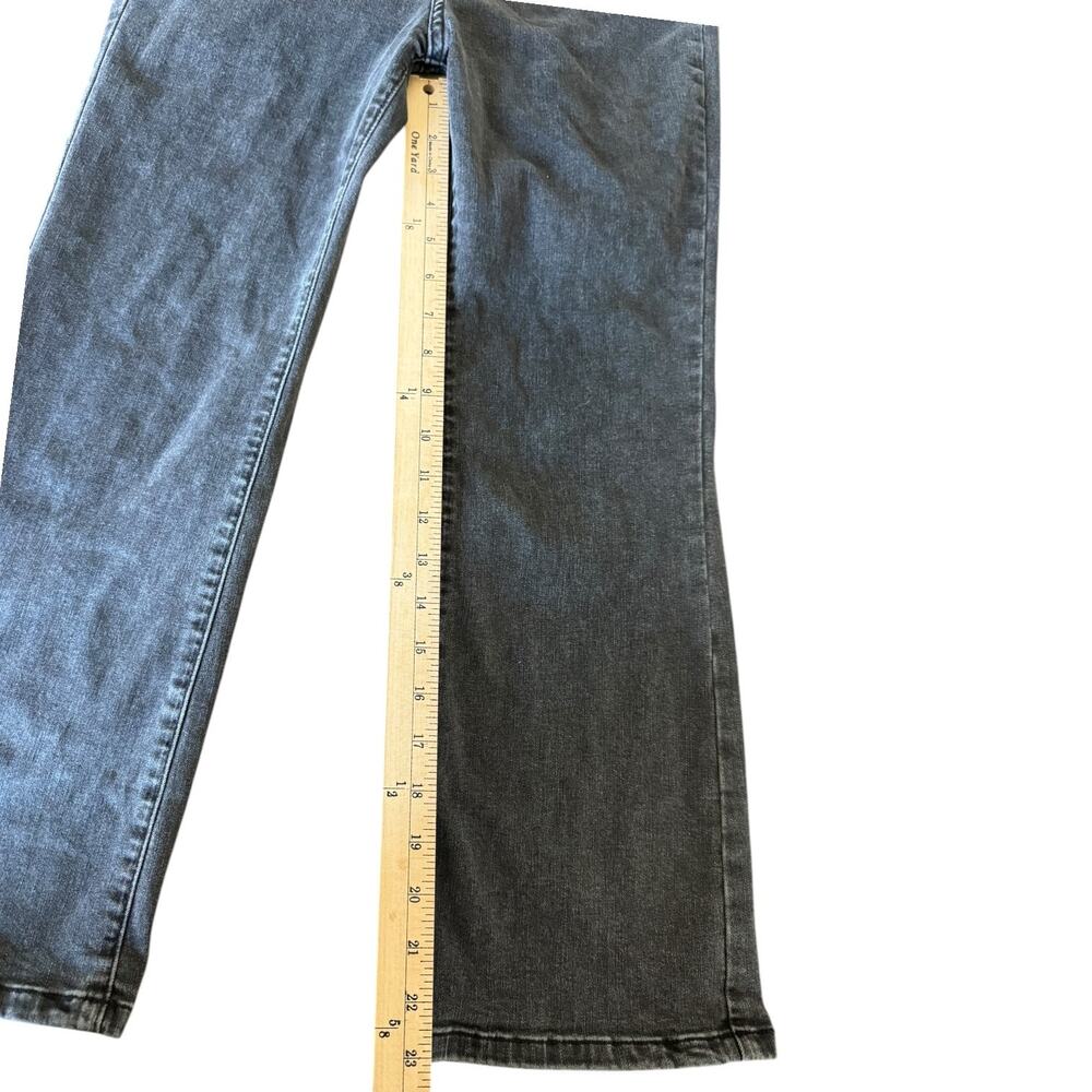 Free People Pull On Jeans W29 Ultra High Rise Cropped Flare Black Boho - Picture 4 of 9